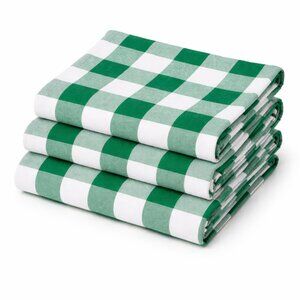 100% Set of 4 Pack Kitchen Buffalo Check Plaid, 20''*30 Inch BLACK FRIDAY CYBER